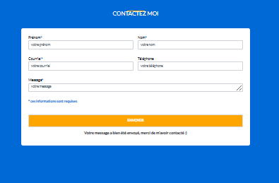 Exemples de formulaire de contact